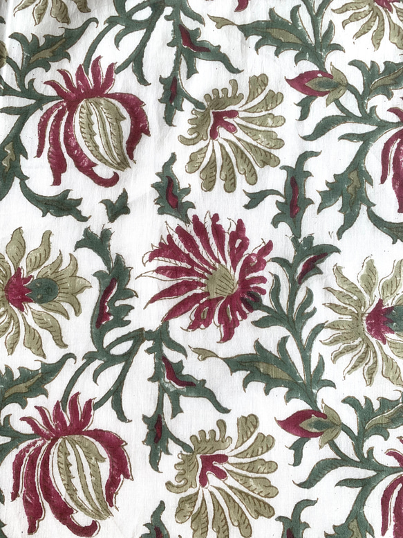 インド綿 ブロックプリント ドハールケット 肌掛け 