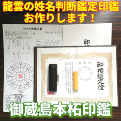 龍雲姓名判断鑑定印鑑お作りします！本黒水牛印鑑15mm★吉相体★印鑑オーダー Amazon.co.jp: 【龍雲式鑑定印鑑 本黒水牛印鑑 15mm】吉相体