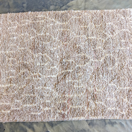 本物のベニワレンラグ-No12 101×140 モロッコ ピンク カーペット 絨毯