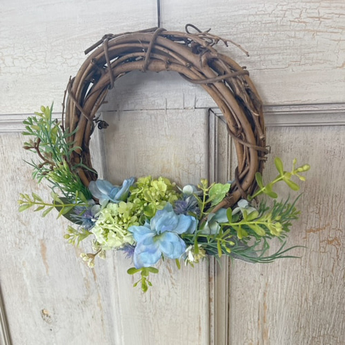 ボタニカルミニリース アーティフィシャルフラワー インテリア 結婚