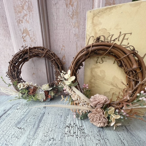 ボタニカルミニリース アーティフィシャルフラワー インテリア 結婚