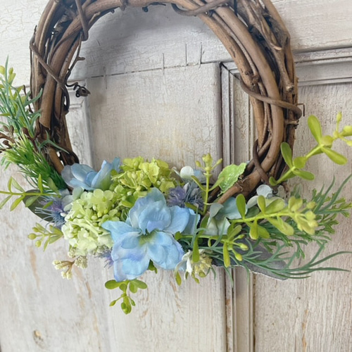 ボタニカルミニリース アーティフィシャルフラワー インテリア 結婚