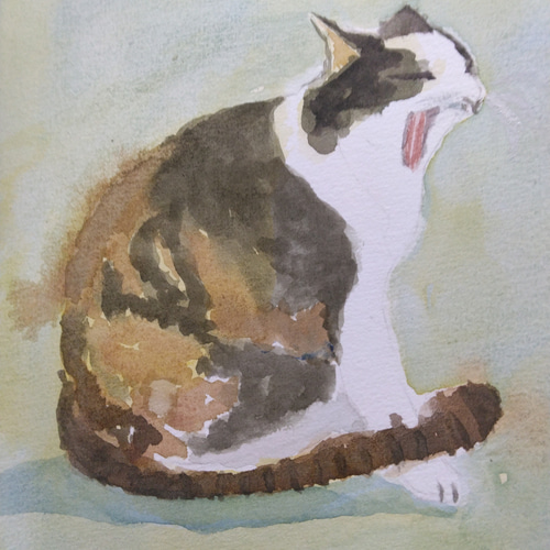 原画#3151 黒猫　海　カンヌ　フランス　水彩画　ドローイング　インテリア　猫 71bDTCEHXWL._UF350,350_QL50_.jpg