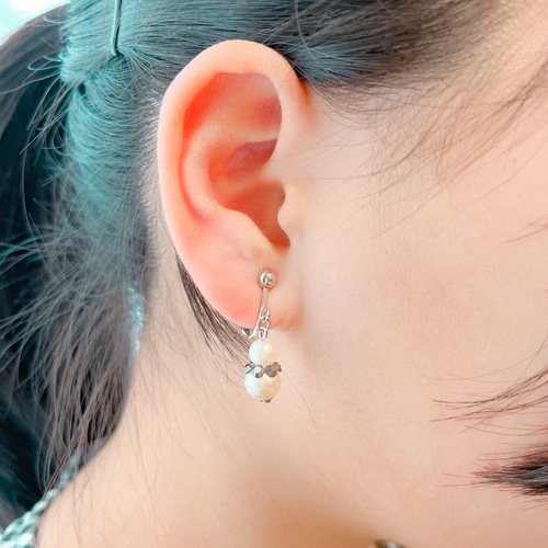 雪だるまのイヤリング・ピアス SnowMan イヤリング・ノンホールピアス