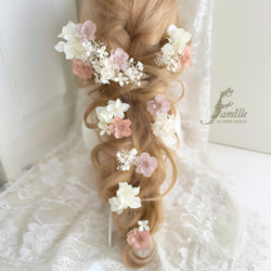 アンティーク ワックスフラワーティアラ ヘッドコサージュ ヘッド