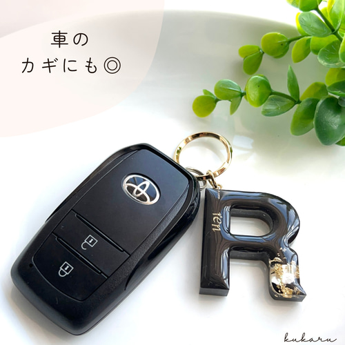 星空のイニシャルチャームオーダー品参考ページレジンイニシャル星座