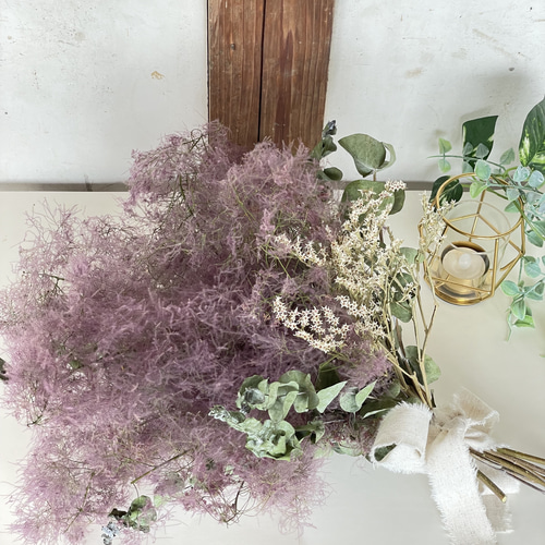 スモークツリー　ユーカリ　スワッグ 半透明な空＞スモークツリー・ユーカリ・ブルーファンタジアの