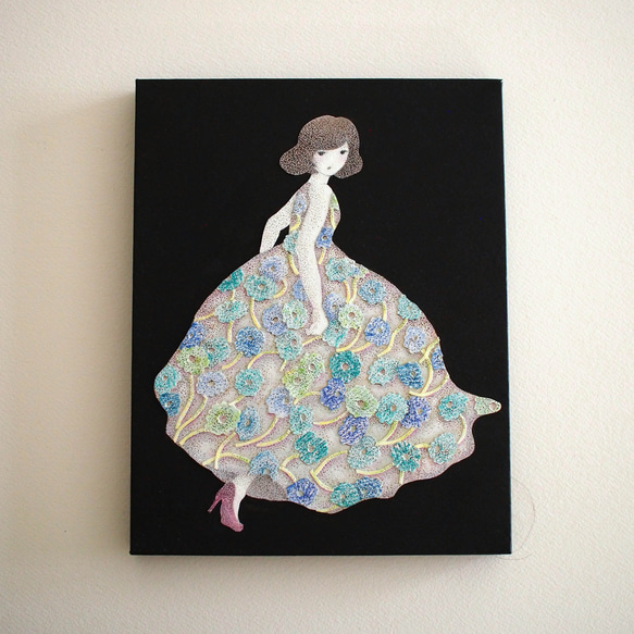 まゆ　三作品　癒しの調和　　絵画原画 原画作品 ＊「 おはようサマー 」 絵画 さらさまゆこ 通販