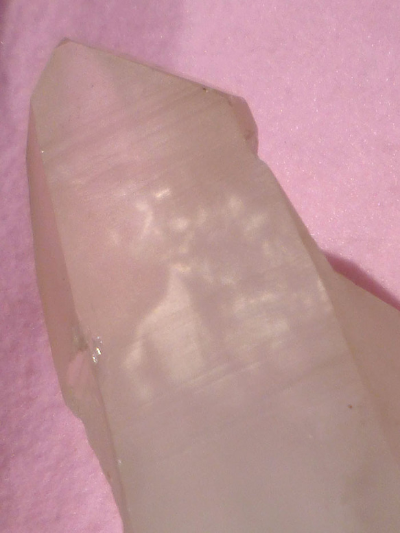 ピンクレムリアンシード 巨大水晶 ポイント クリスタル464 