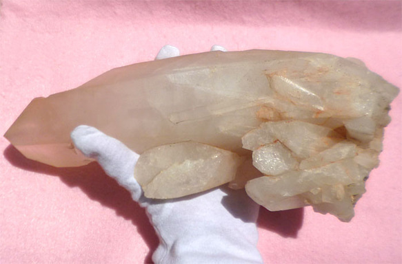 ピンクレムリアンシード 巨大水晶 ポイント クリスタル464 