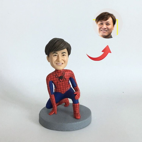 オーダーメイド】お写真からスパイダーマンフィギュア 頭部オリジナル 