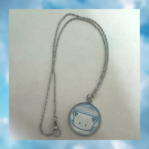 ネコちゃんガラスネックレス 天使界隈 サブカル系 地雷系 メンヘラ 病