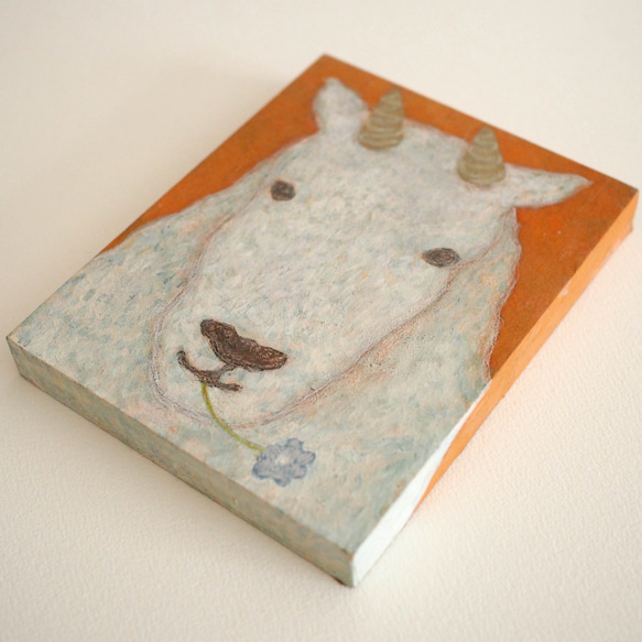 原画作品　＊「 シロイワヤギさん 」 木材 A1517625497(11700円)
