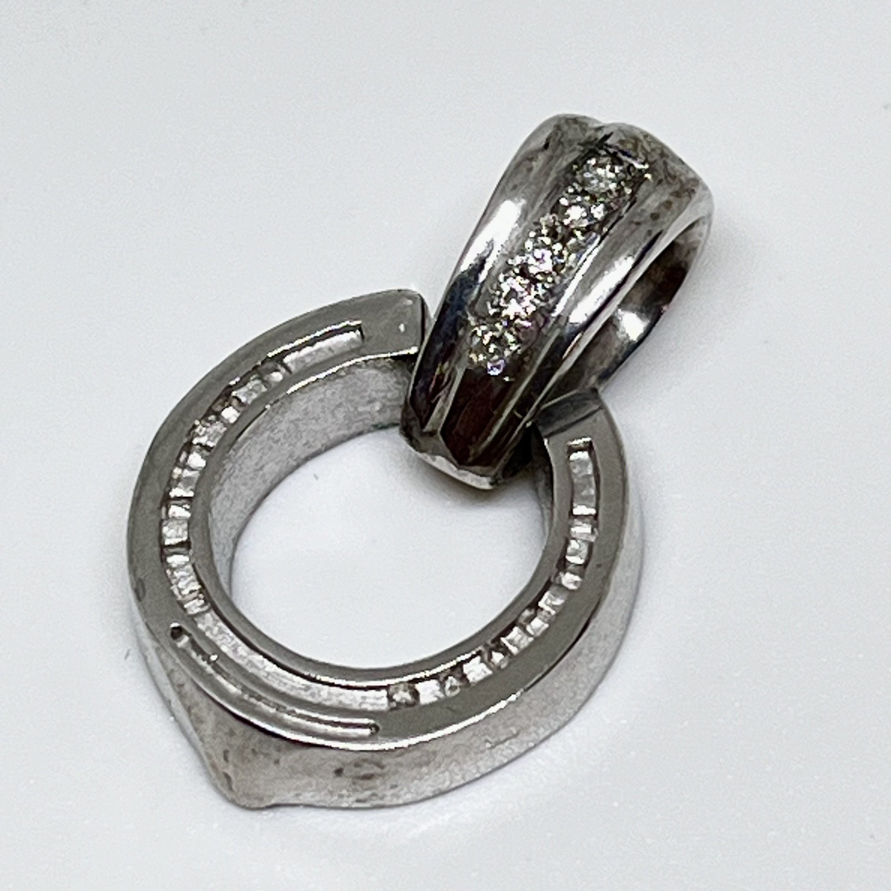 【限定品】《horse wish》馬蹄×ダイヤ・ネックレストップ｜silver925・ラッキーモチーフ