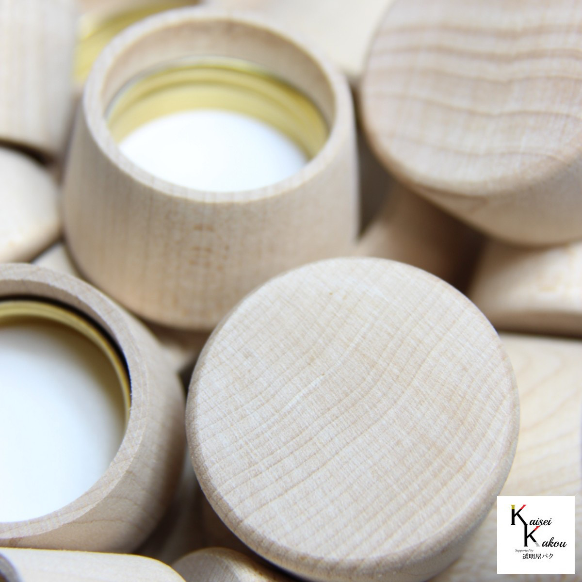 「ウッドキャップ　オーク（濃）　100個」ナラ　楢　キャップ　天然木　ウッド　木目　瓶　ボトル 　ガラス瓶　透明瓶　花材