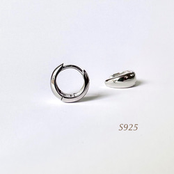 ハンドメイド フックピアス シルバー925, k18コンビ フープーピアス nj3997035b_m1.jpg