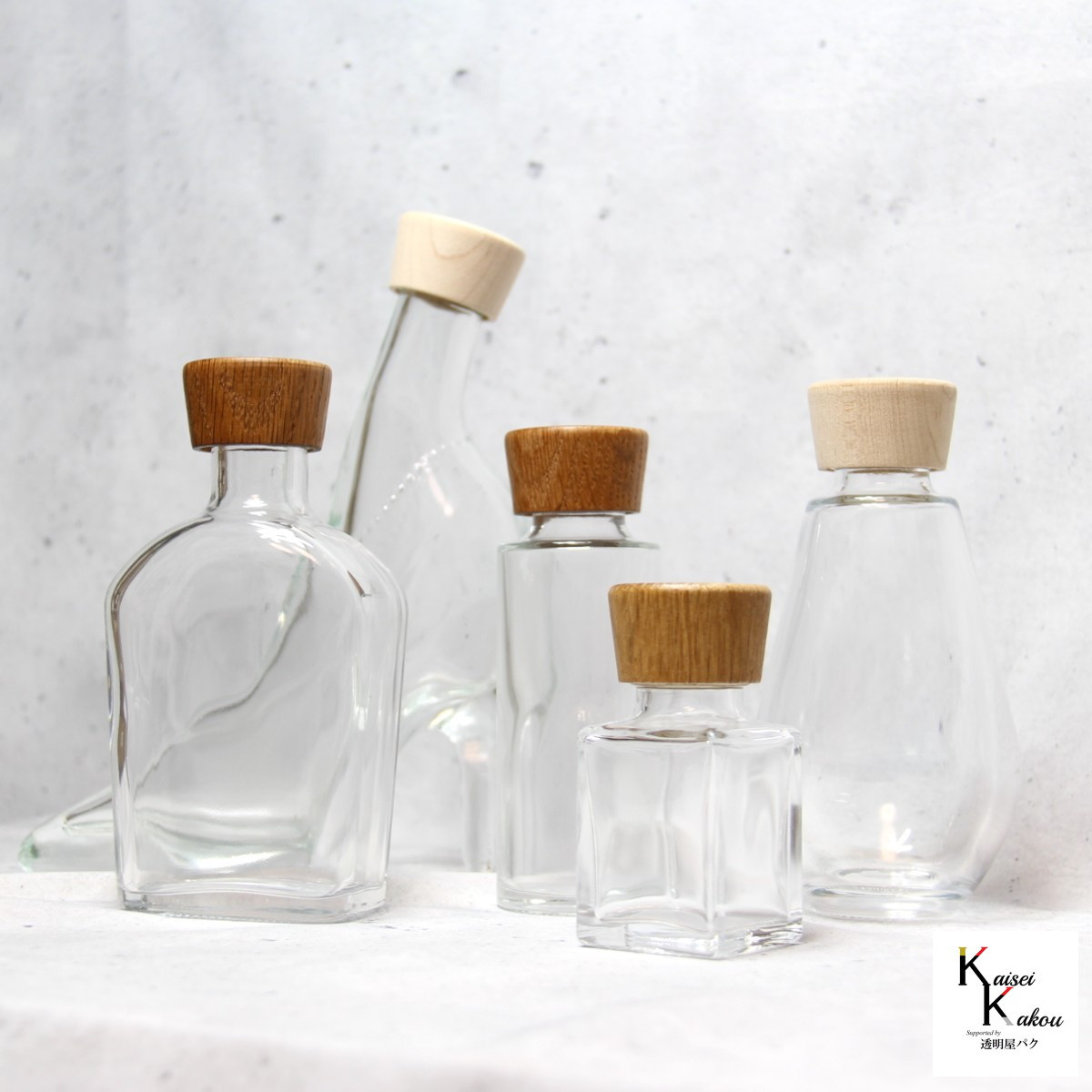 「ウッドキャップ　3種セット　各60個×3種」メープル　オーク　オーク（濃）　ナラ　楢　キャップ　天然木　ウッド