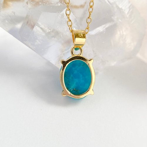 天然トルコ石(ターコイズ)ネックレス☆アリゾナ州キングマン産産原石