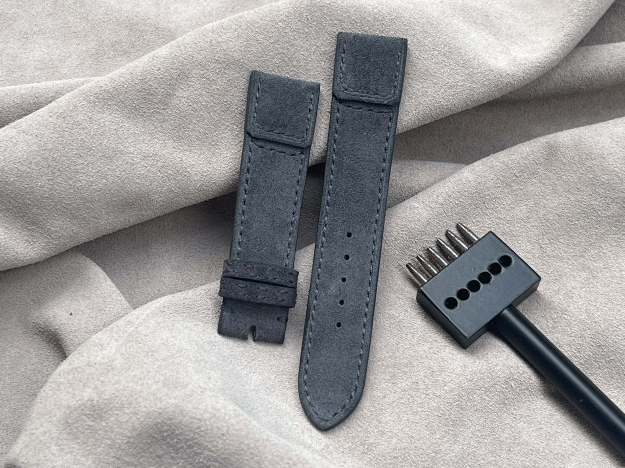 JLC用手作りワックス牛革時計ストラップ（送料無料）