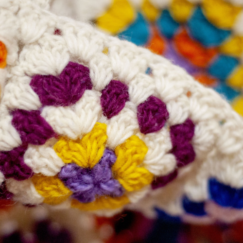 ボヘミアン長袖ニットセーター花柄インディアンセーターかぎ針編み花柄