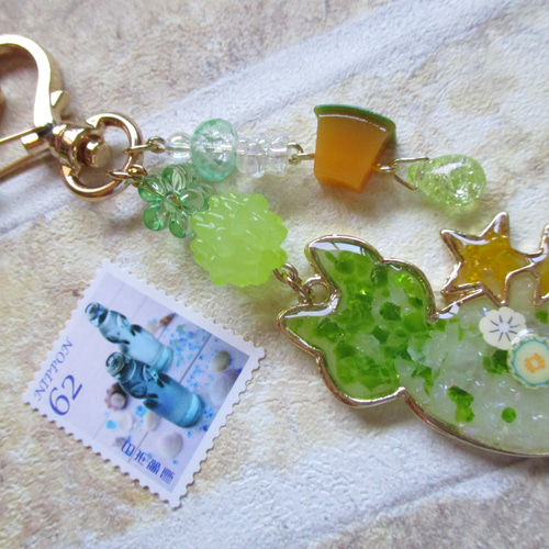 メロン にゃんこかき氷チャーム