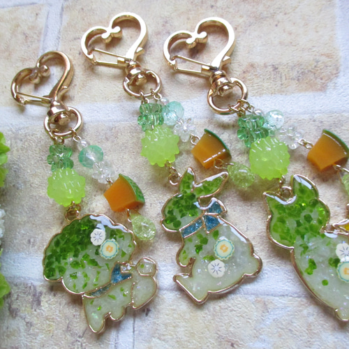 メロン にゃんこかき氷チャーム