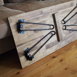 【数量限定/送料無料/即日納品】パイン材の折りたたみテーブル90×45 テーブル/リビングテーブル机/ローテーブル 4枚目の画像