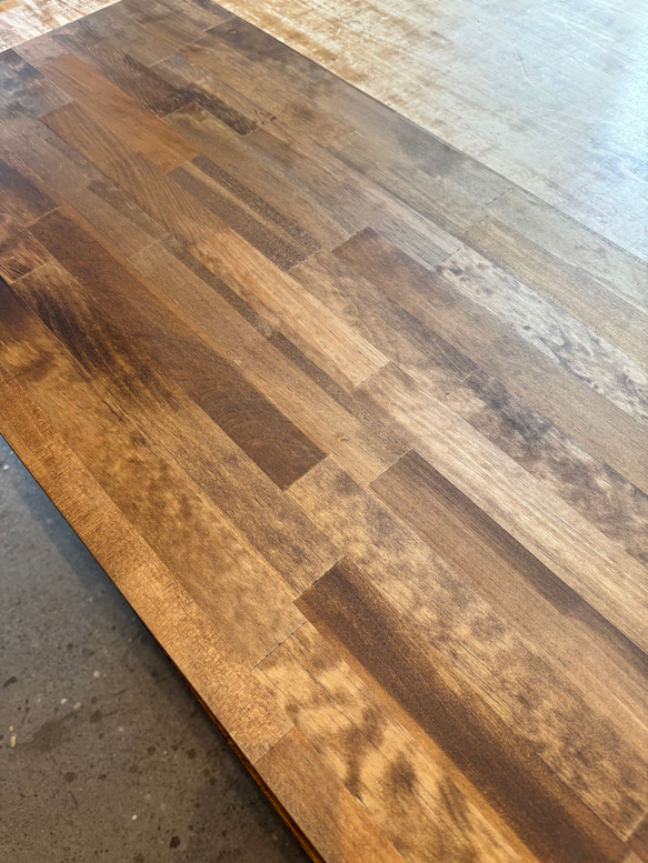 【数量限定/送料無料/即日納品】パイン材の折りたたみテーブル90×45 テーブル/リビングテーブル机/ローテーブル 2枚目の画像