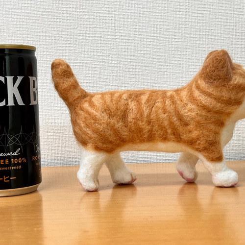 羊毛フェルトの茶白猫ちゃん トモ様専用