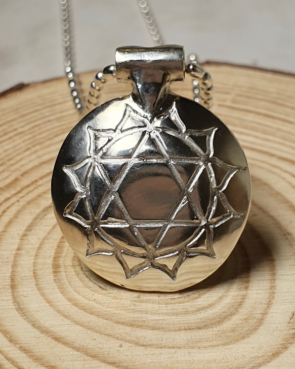 7 つのチャクラ スターリング シルバー ハンドメイド ポータブル