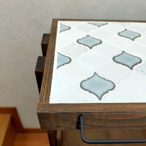 ランタンタイルのキッチンワゴン【handmade】ジャコビーン 棚
