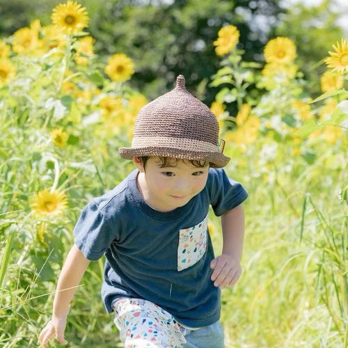 男の子 麦わら帽子 麦わら ベビー キッズ 帽子 ベビー帽子 キッズ帽子