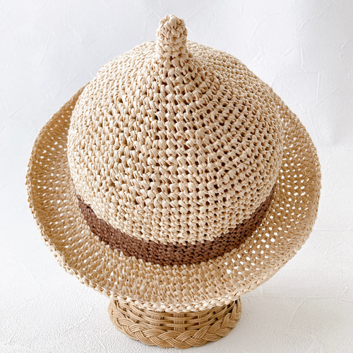 ハンドメイド 麦わら帽子 どんぐり帽子 オーダーページ ハンドメイド 麦わら帽子 どんぐり帽子 オーダーページ