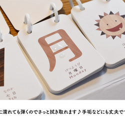 英語版  木目調の日めくりカレンダー♪ 卓上 万年使える 1年 インテリア 北欧 おしゃれ 5枚目の画像