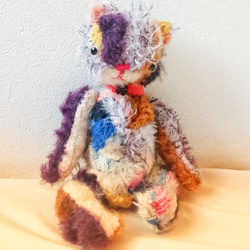 KIKKI ミニチュア テディベア ぬいぐるみ ハンドメイド ドールバギー