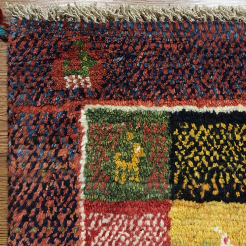 ペルシャギャッベ (ギャベ) 玄関マット No:GP-363 カーペット・絨毯