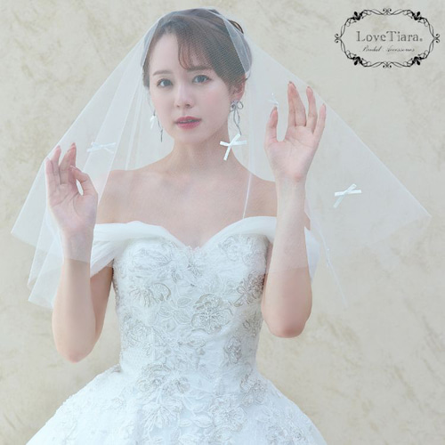 リボンベール VSR-01|花嫁 結婚式 ウエディング 韓国風 かわいい リボンベール VSR-01|花嫁 結婚式 ウエディング 韓国風 かわいい