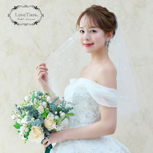 リボンベール VSR-01|花嫁 結婚式 ウエディング 韓国風 かわいい リボンベール VSR-01|花嫁 結婚式 ウエディング 韓国風 かわいい