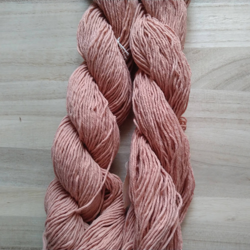 太糸 刺し子糸、編み物、織物にも♪草木染め糸 西洋茜染め