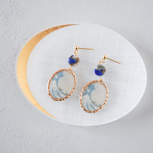 葛飾北斎の浮世絵✴︎《富嶽三十六景》神奈川沖浪裏モチーフ旅先の色  