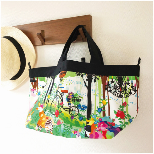 新柄入荷！人気のホラグチカヨさん！『オックス生地 promenade 