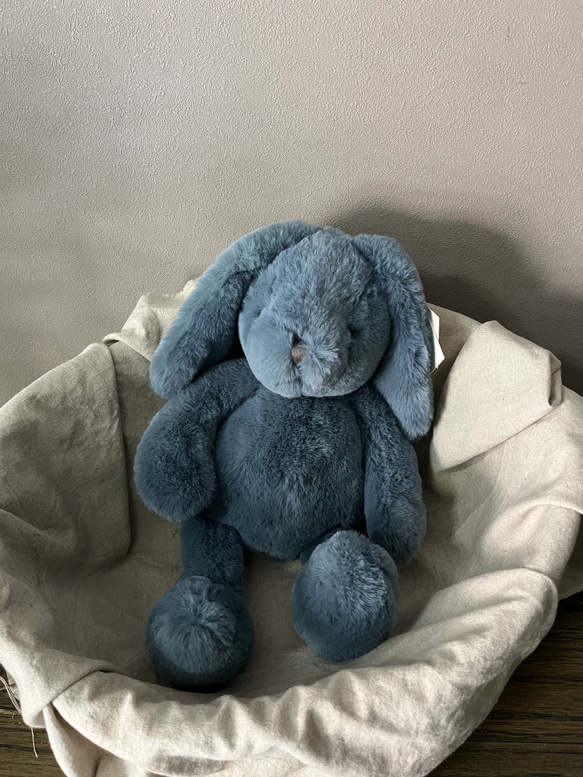 ハンドメイドスタイ うさみみスタイ ぺんこ様 ブルー系選ぶ出産祝い