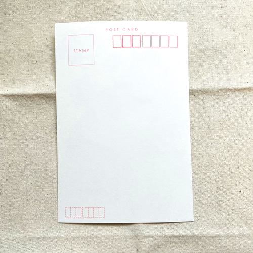 お名前アート〜メッセージ付き〜』ポストカード（横向き） 封筒付き