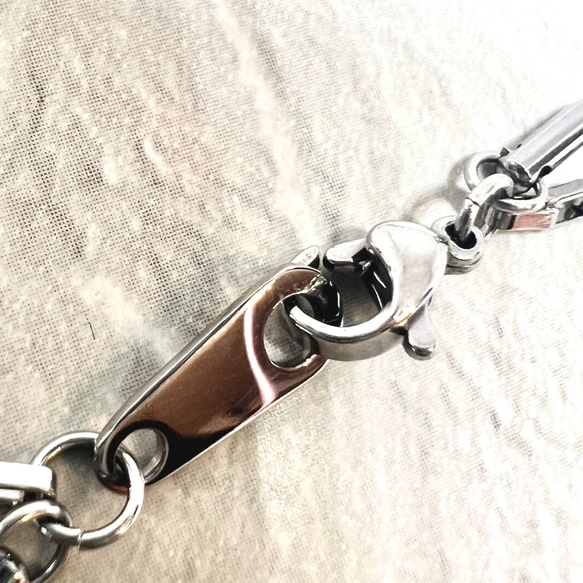 つけっぱなしサージカルステンレス2連ネックレス チェーン  金属アレルギー対応 プレゼント ギフト デイリーユース 7枚目の画像