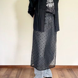 サカイ　ラップレーススカート　ブラック Sacai（サカイ）の「SACAI / ドッキングラップスカート