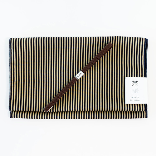 サービス品 洗える 帯揚げ帯締めｾｯﾄ 2点ｾｯﾄ【ストライプ 縞 ボーダー柄