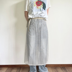 イングランド製 ELEY KISHIMOTO 切り替え ラップスカート 8 イングランド製 ELEY KISHIMOTO 切り替え ラップスカート 8