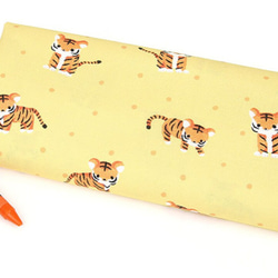 韓国製 動物柄 虎柄 可愛い虎 クレヨンタイガー 生地 コットン100％シーチング Baby Tiger 3枚目の画像
