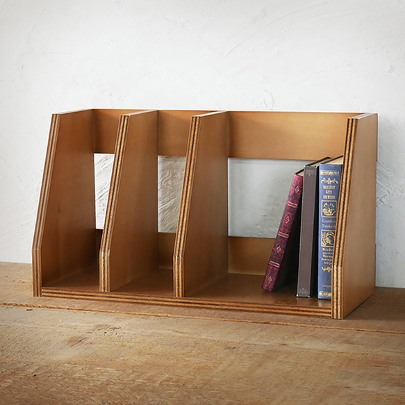 おしゃれ ブックスタンド 本立て 本棚 仕切り付き BREA-1809 その他