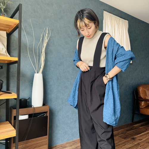 新品タグ MIEKO UESAKO ミエコウエサコ ノースリーブハイネックシャツ ac7435486e19cf178d98dd0c7333e5